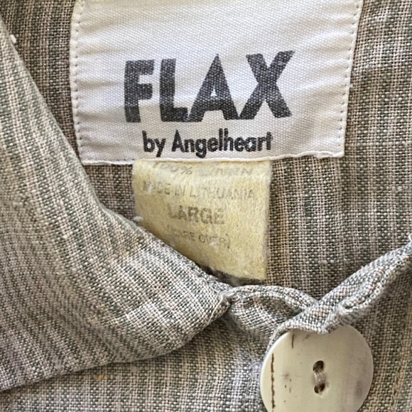 VINTAGE FLAX by Angelheart Placket Jacket Sz L - Picture 4 of 7